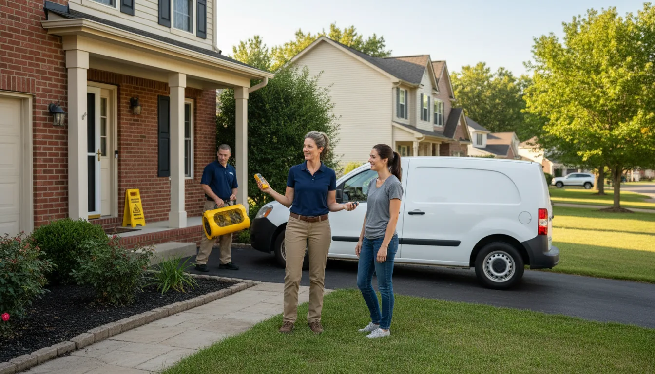 Residential water damage restoration in Oak Forest, IL